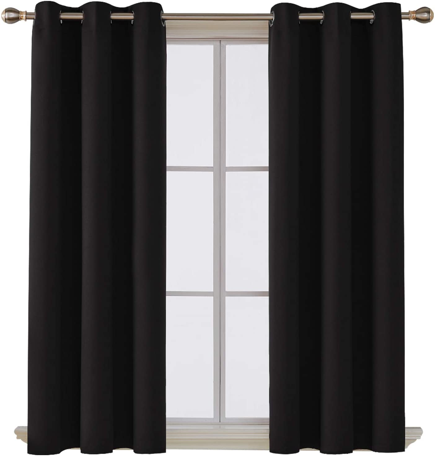 Deconovo Solid Blackout Curtains 1 Panel (4 colors) -$6.11 + Free Shipping w/ Prime