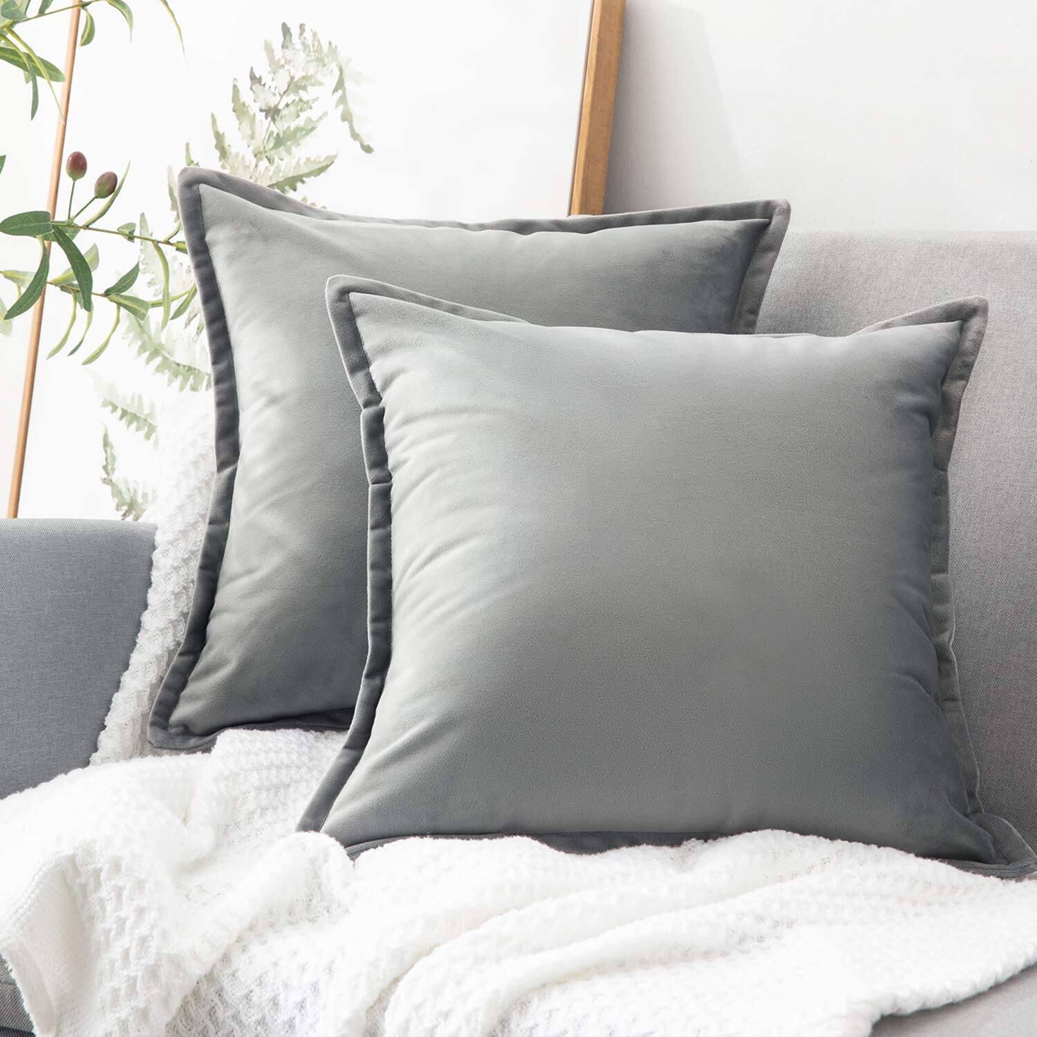 Bedsure Velvet Decorative Pillow Covers Cushion Case $5.19~$6.79 + Free Shipping with Prime