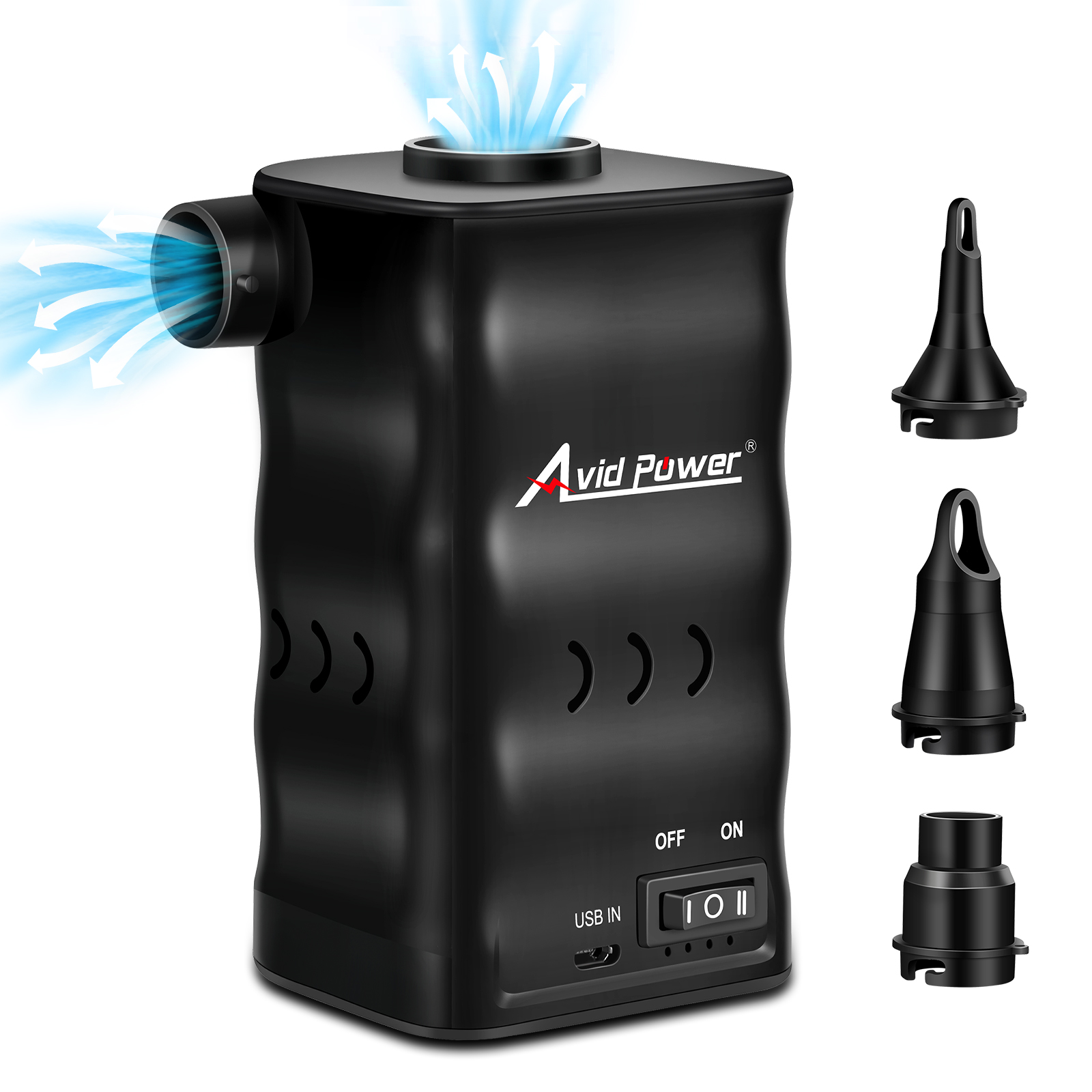 AVID POWER Portable Air Mattress Pump with 4000mAh Rechargeable Battery