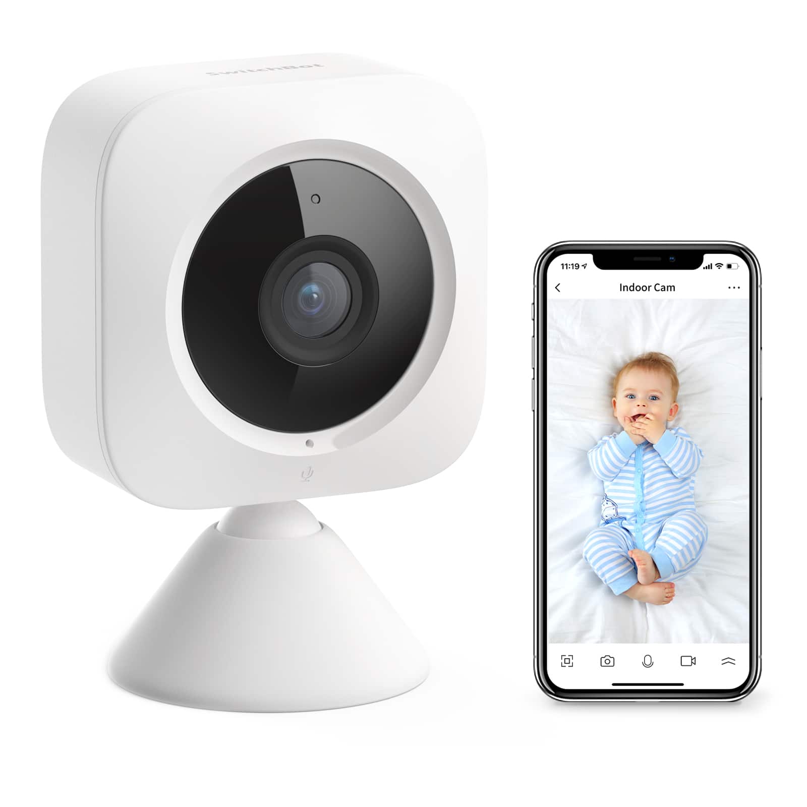 Flash Sale: SwitchBot Smart Indoor WiFi Security 1080p Camera $15.89 + Free Shipping w/ Prime or orders $25+