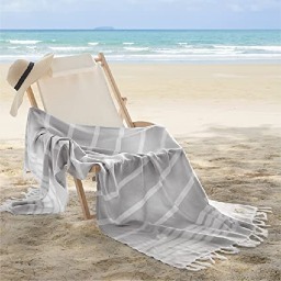 Bedsure 100% Turkish Cotton Beach Towel with a plain weave process for $16.49 + Free Shipping with Prime $16.47