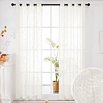 2-PK Deconovo Grommet Faux Linen Semi Sheer Curtains -$8.40~$13.60 + Free Shipping w/ Prime