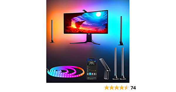 Govee LED Strip Lights(55'') & Gaming Light Bars(17'') with Camera, Smart Wi-Fi RGBIC DreamView G1 Pro Gaming Lights with Color-Match Video & Music Sync and 42 Scene Mode - $69