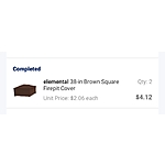 elemental 38-in Brown Square Firepit Cover for $2.06 at Lowe's B&amp;M YMMV