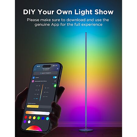 Govee RGBIC Floor Lamp Basic, 1000lm LED Corner Lamp $59.99