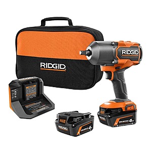 18V Brushless Cordless 4-Mode 1/2 in. High-Torque Impact Wrench Kit with (2) 4.0 Ah Lithium-Ion Batteries and Charger $159