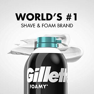 12-Pack 11-Oz Gillette Foamy Shaving Cream (Sensitive Skin)