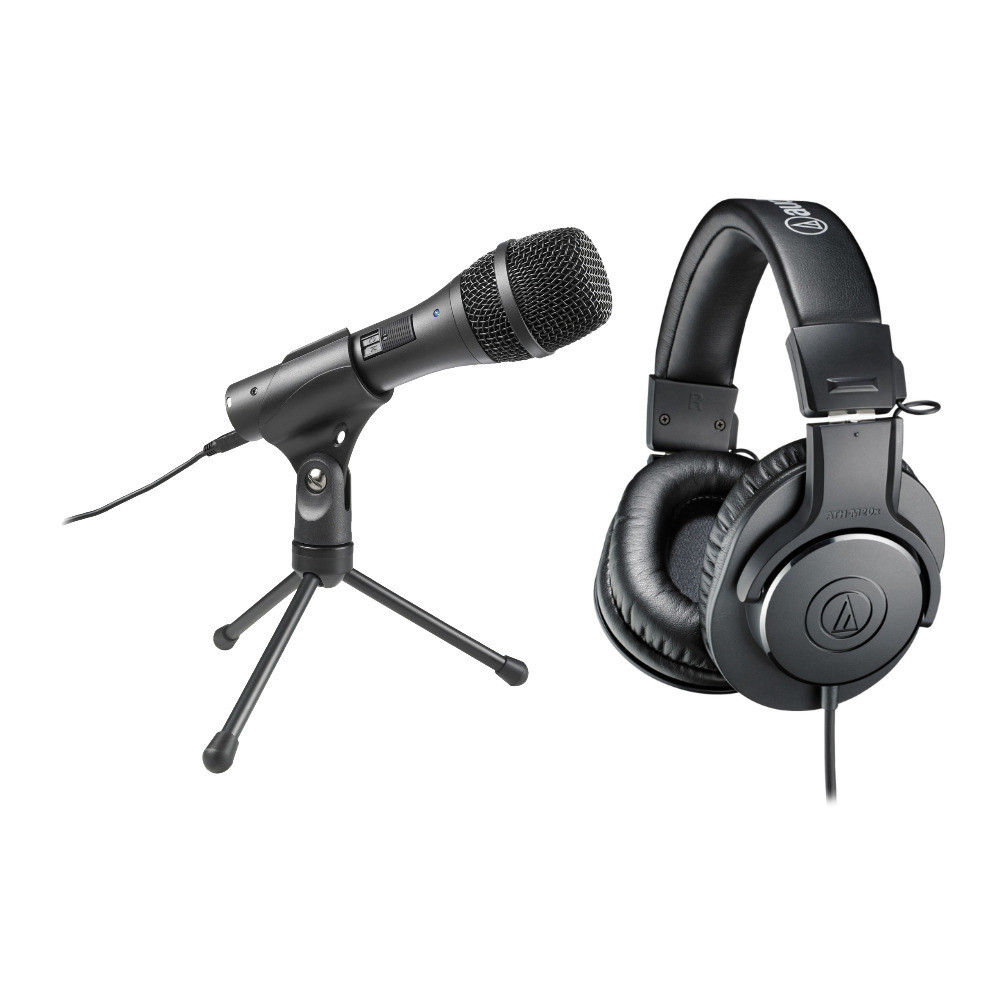 Audio-Technica Work-From-Home Combo ATH-M20x Headphones + AT2005 USB/XLR Microphone at Focus Camera $49.99 shipped