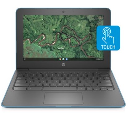 HP 11" Touch, Chromebook, Intel Celeron N3350 4GB RAM, 32GB eMMC, Forest Teal $199