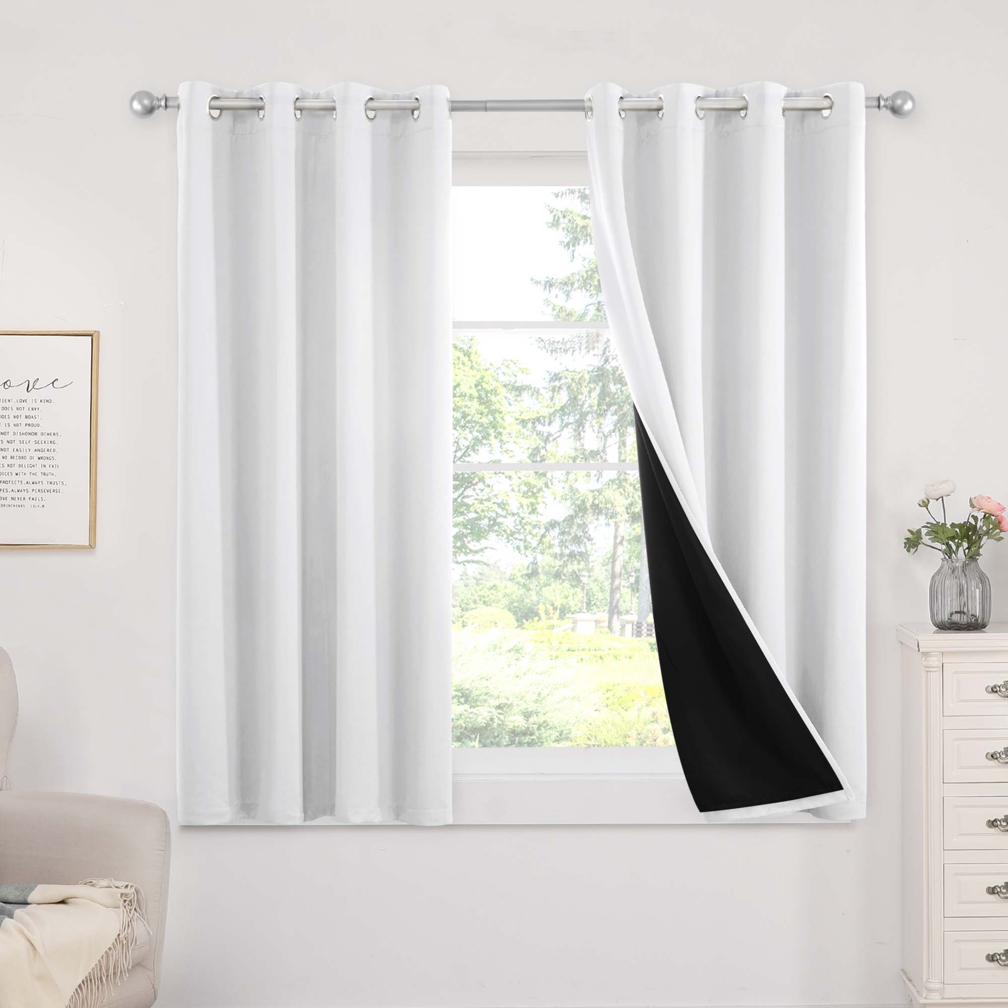 Deconovo Double Layer Full Blackout Curtains 2 Panels (5 colors) -$13.30 + Free Shipping w/ Prime