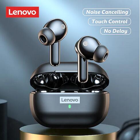 Lenovo LP1S Upgraded Version Wireless Bluetooth 5.0 Earbuds Headphone Noise Reduction Earphone with Mic $15.88 Shipped