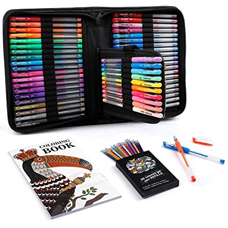 Lelix 60 Colors Gel Pens with 60 Refills in Portable Case $13.79 + Free shipping w/ Prime or $25+