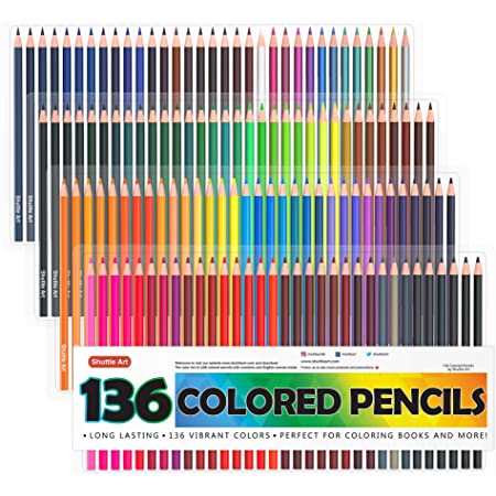 Shuttle Art 136 Colored Pencils $15.59 + Free shipping with Prime or $25+