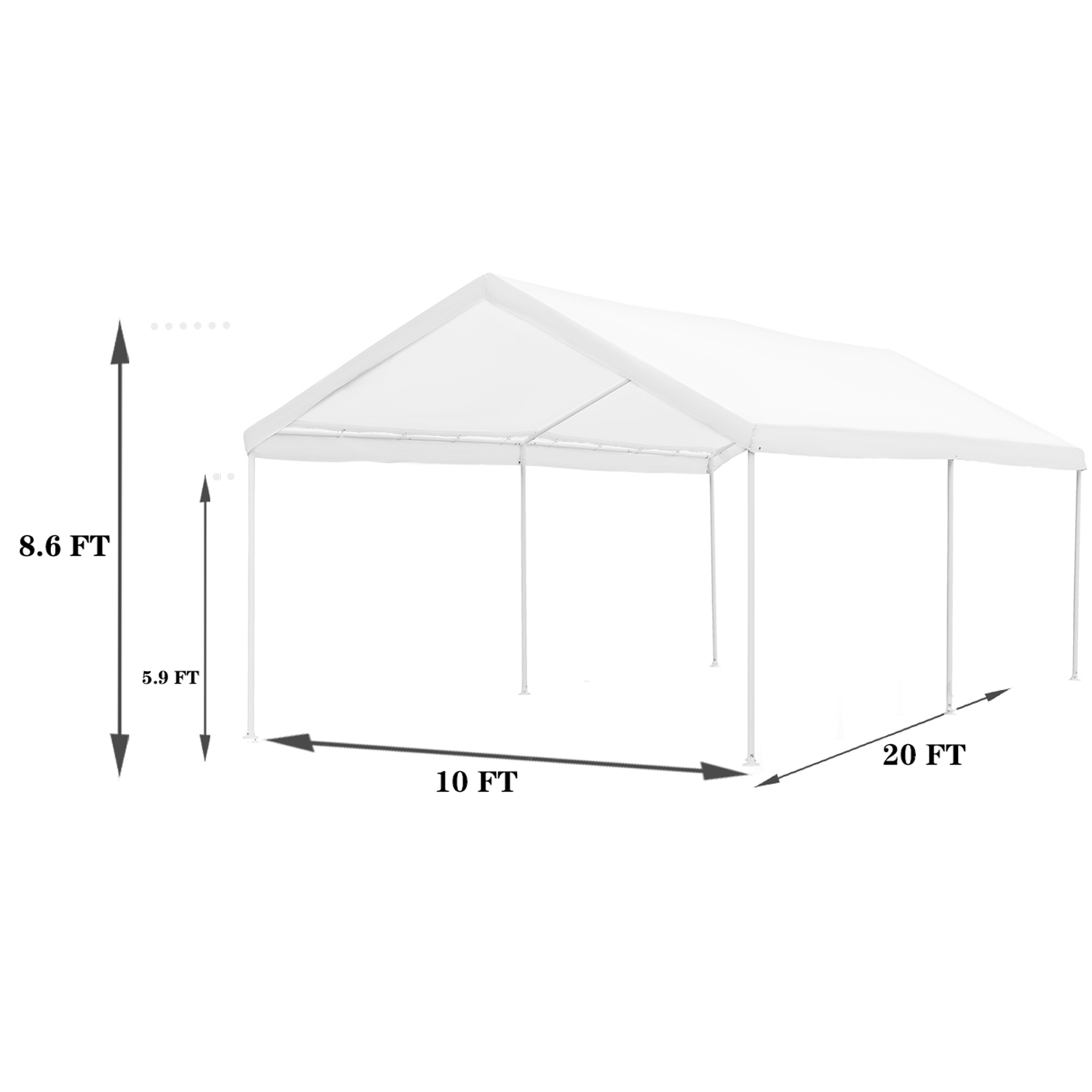 10x 20 FT Carport Party Canopy For $120+Free Shipping
