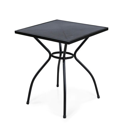 PHI VILLA Outdoor Mesh Steel Square Table-$66.99+Free Shipping