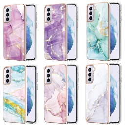 Electroplated Marble Pattern Phone Case for Samsung S22 & All Series (15 Models) $6.99 + Free Shipping