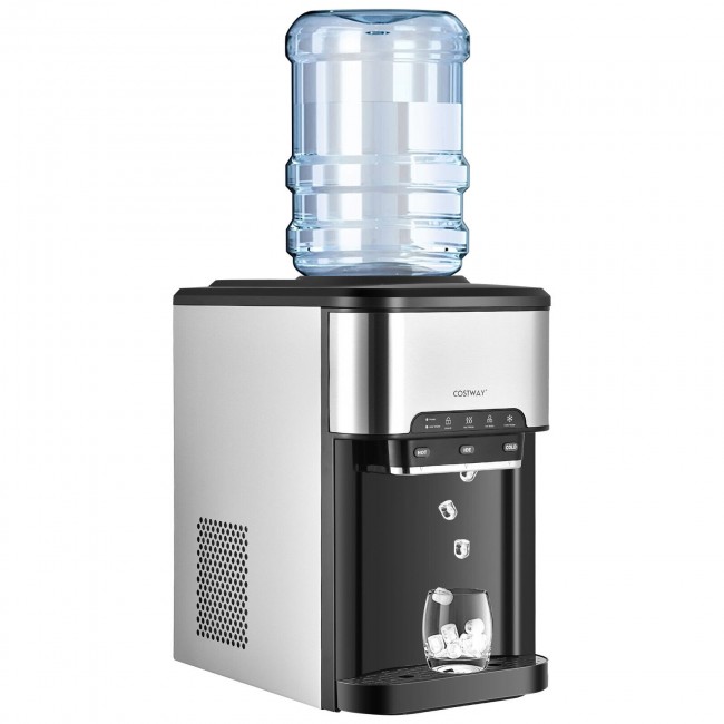 Costway 3-in-1 Water Cooler Dispenser with Built-in Ice Maker and 3 Temperature Settings $229 + Free Shipping