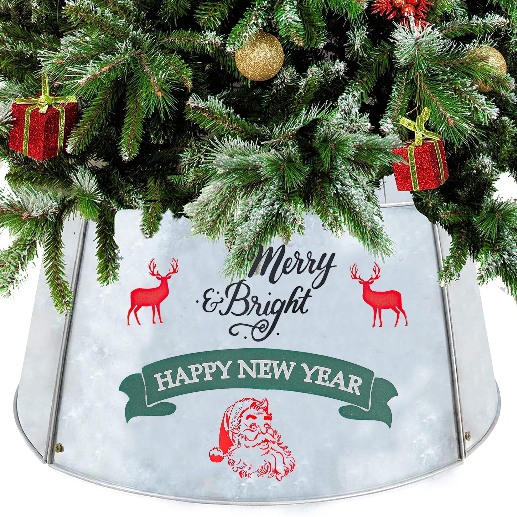 FUNPENY  21 inch Diameter Base Metal Christmas Tree Collar $14.99 + Free Shipping w/ Prime or $25+