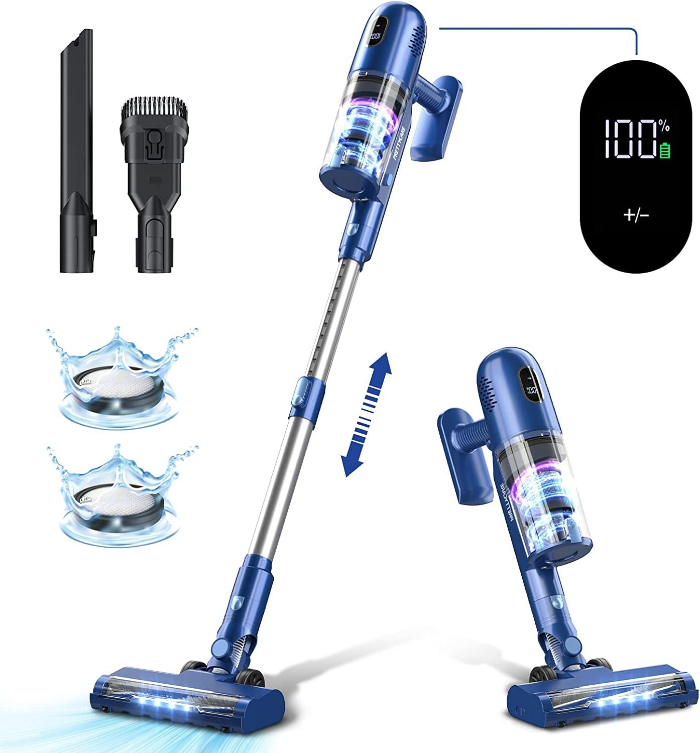 Pretty Care 26KPa Cordless Vacuum Cleaner 80 + Free S&H