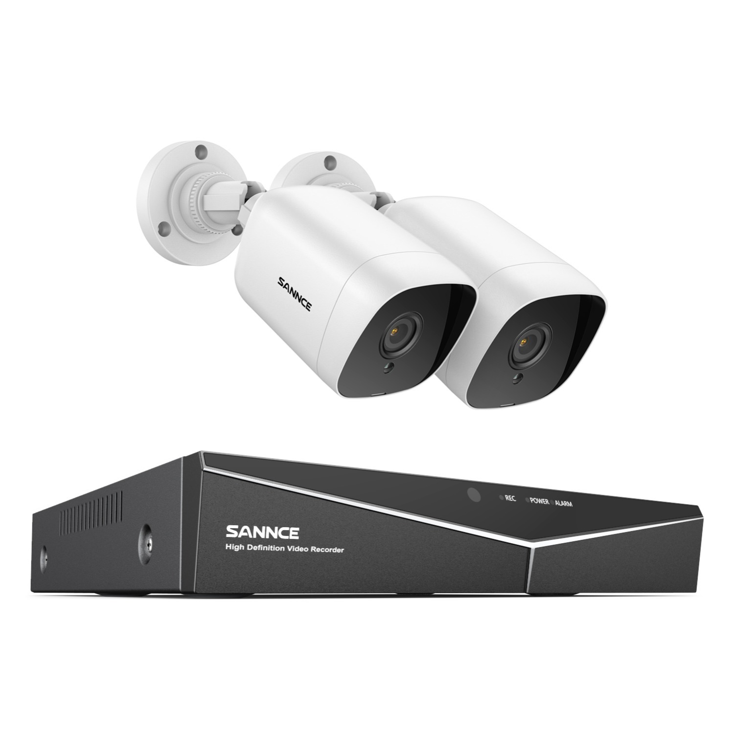 SANNCE 2-Pack H.264+ 1080P 4 Channel Security DVR System 2MP Outdoor Cameras $65 + Free S&H