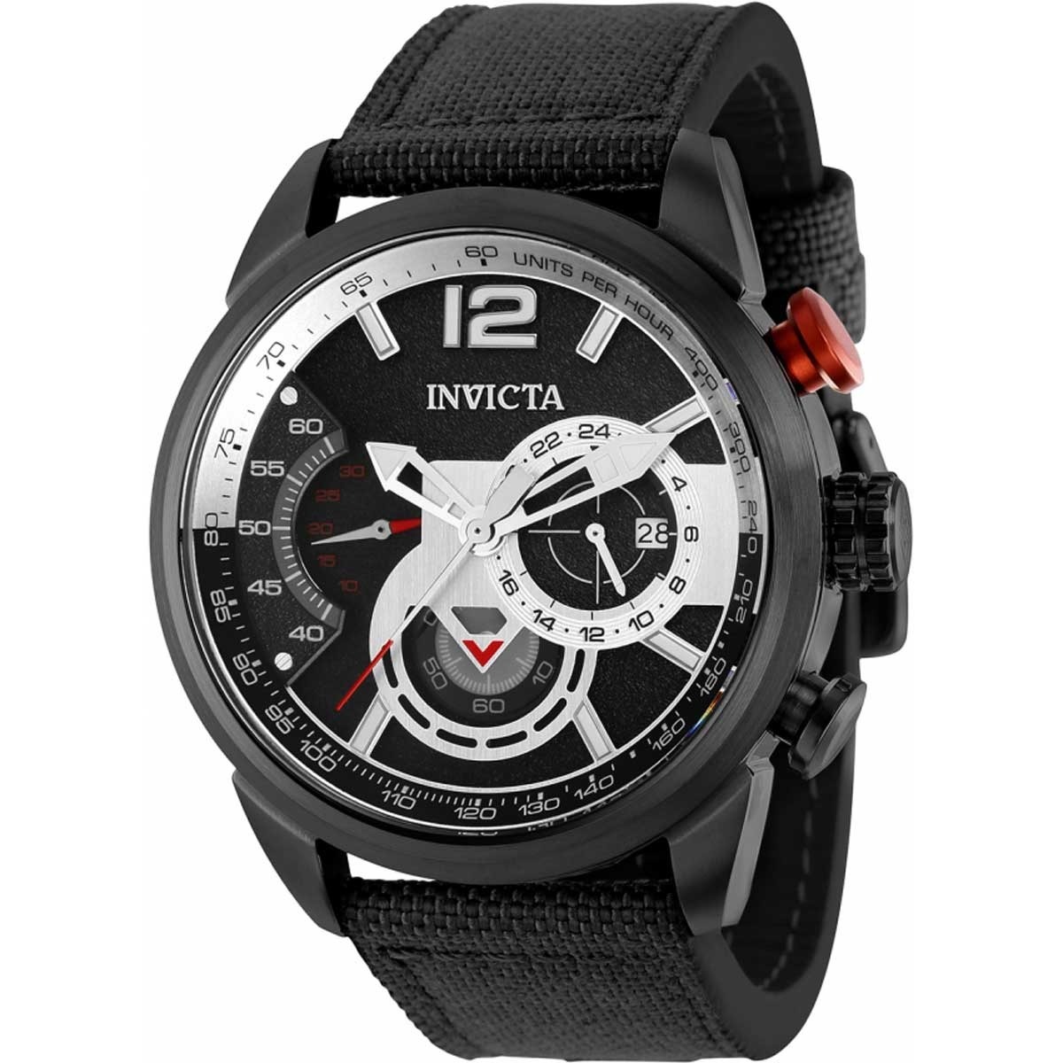 Invicta Men's Watch Black Aviator Quartz Chronograph 39657 for $56 and Free Shipping