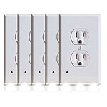 Outlet Covers w/ Built-In LED Night Light: 10-Pack $21.60, 5-Pack $12.80 + Free Shipping