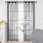 Deconovo Grommet Faux Linen Semi Sheer Curtains 2 Panels -$8.40~$12.80 + Free Shipping w/ Prime
