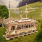 RoWood 3D Wooden Mechanical Tram Model Puzzle $27.50 + Free Shipping