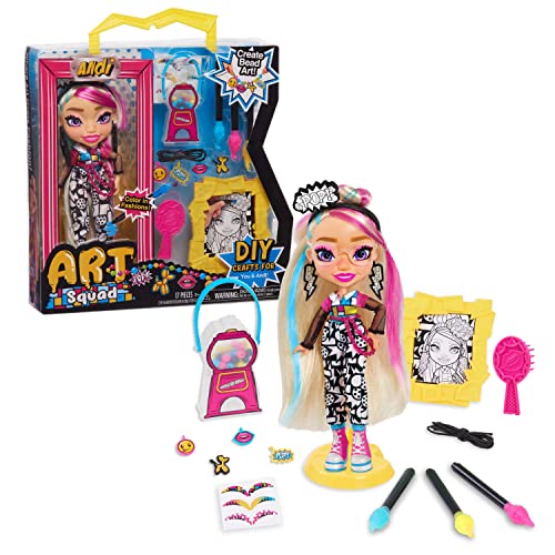 Just Play Art Squad Andi 10-inch Doll & Accessories with DIY Craft Beading Jewelry Project, Kids Toys for Ages 3 Up $12.49