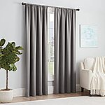 Eclipse Solid Thermapanel Modern Room Darkening Rod Pocket Window Curtain for Bedroom (1 Panel), 54 in x 54 in, Grey. $4.85 Plus Free Shipping w/ Prime