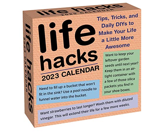 Life Hacks 2023 Day-to-Day Calendar $4.25