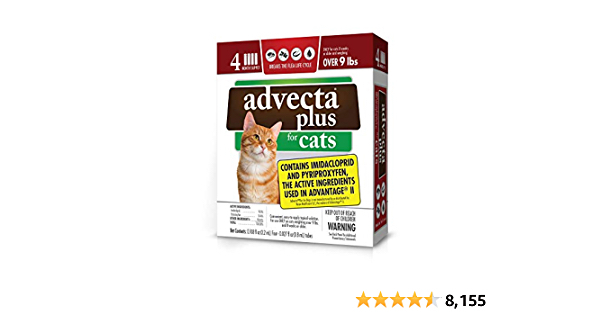Advecta Plus Flea Squeeze-On, Flea Prevention for Cats, 4 Month Supply - $29.99