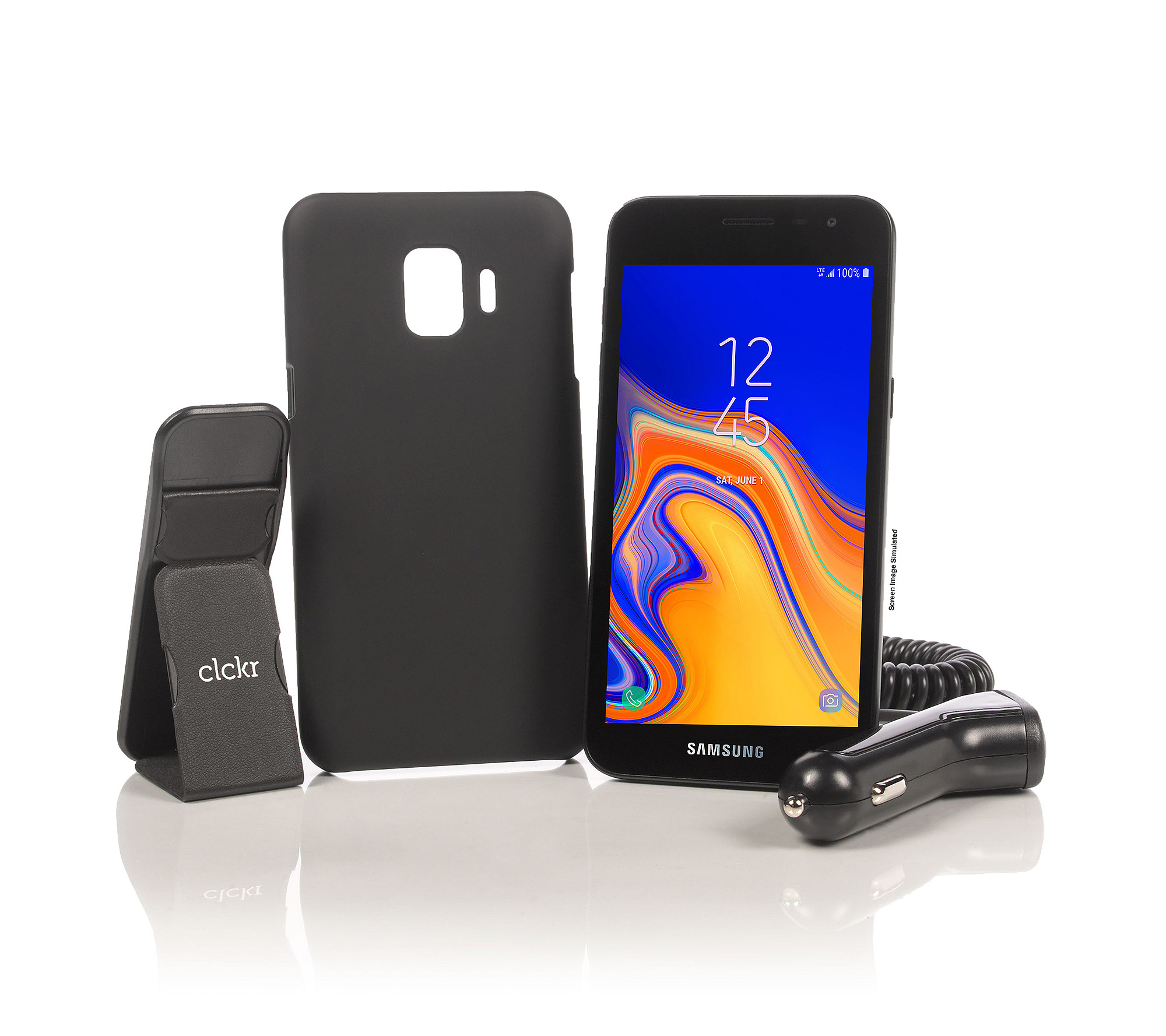 Tracfone Samsung Galaxy J2 with 1500 Talk/Text/Data Case QVC $49.96 FREE shipping
