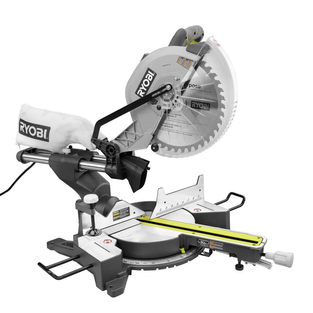 Ryobi 12 in sliding compound miter saw - clearance - Home Depot in store - YMMV - $160