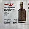 Costco Members: 25-Oz (750 ml) Crown Maple Bourbon Barrel Aged Organic Maple Syrup $12.49 (In-Warehouse only) YMMV **Starting Oct 30 - Nov 15**