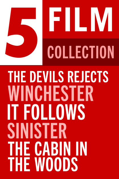 Apple iTunes: 5-Film Horror Collection (Digital): The Cabin In the Woods, Sinister, It Follows, Winchester & The Devil's Rejects $9.99 & More