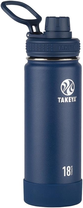 Takeya 40oz Actives Insulated Stainless Steel Water Bottle with Spout Lid - Navy