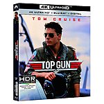 Top Gun (4K UHD + Blu-ray + Digital) $8