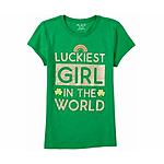 The Children's Place: 50% Off Sitewide Sale: Big Girls' Luckiest Graphic Tee $1.20 &amp; More + Free S&amp;H