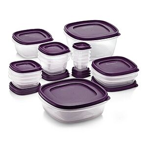 RUBBERMAID Lid Meal Prep and Food Storage Containers Brand, Grey, 10 -  Piece Set