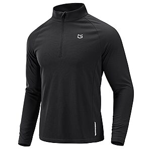 G Gradual Men’s Athletic Long Sleeve Quarter-Zip Pullover Shirt (Various Colors) $13.90 