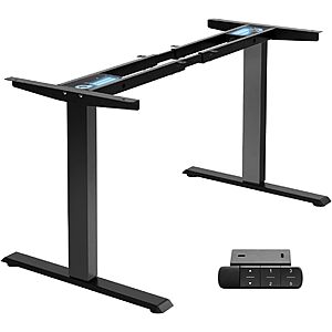 TOPSKY Dual Motor Electric Height-Adjustable Standing Desk Frame $112 + Free S&H
