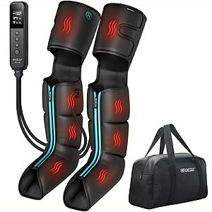 CINCOM Leg Massager w/ Heat & Air Compression for Calf & Foot Recovery $70 + Free S&H