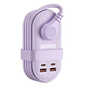 ORICO 65W GaN Travel Power Strip, 7 in 1 Charging Station(3AC,4 USB Ports) $19.79