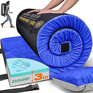 3" Gaialoop Memory Foam Camping Mattress (various) from $32.45 & More + Free S&H