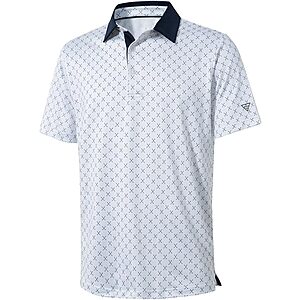 M MAELREG Men's UPF 30+ Dry-Fit Performance Golf Polo Shirts​ (Various) from