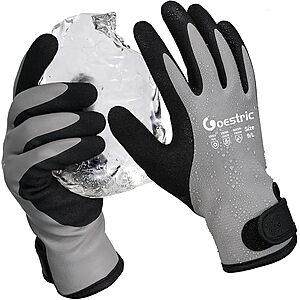 GOESTRIC Waterproof Insulated Winter Work Gloves $6 