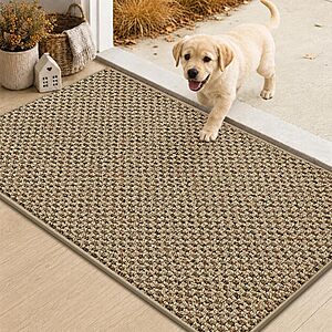 COSY HOMEER 17"x30" Non-Slip Door Mat Entryway Rug (3 Colors)