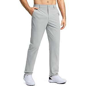 Pudolla Men's Stretch Golf Pants w/ Pockets (Select Sizes & Colors) $15 