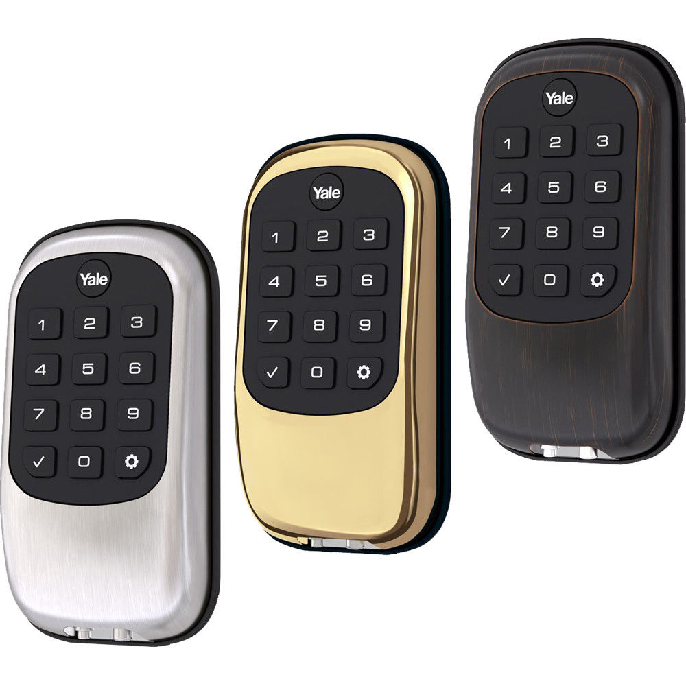 Yale Push Button Door Security Bolt Lock W Z Wave Yrd110